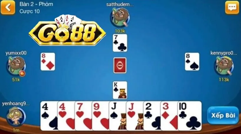 Cách Phỏm Go88 cho người mới bắt đầu