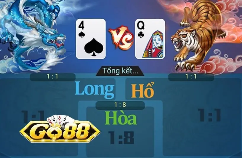 Các loại cược phổ biến trong Rồng Hổ Go88 trên Go88